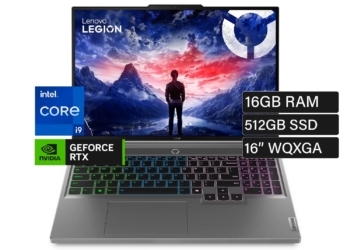 Notebook Lenovo Legion 5 16IRX9 Core i9-14900HX RTX 4070 16GB 512GB SSD 16″ WQXGA 165Hz – Potencia extrema para gamers y creadores
